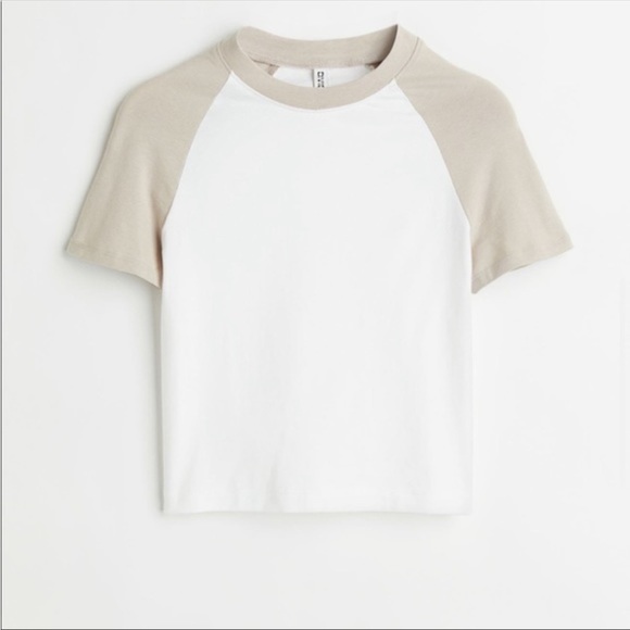 New H&M Fitted Cropped T -Shirt - Picture 3 of 6